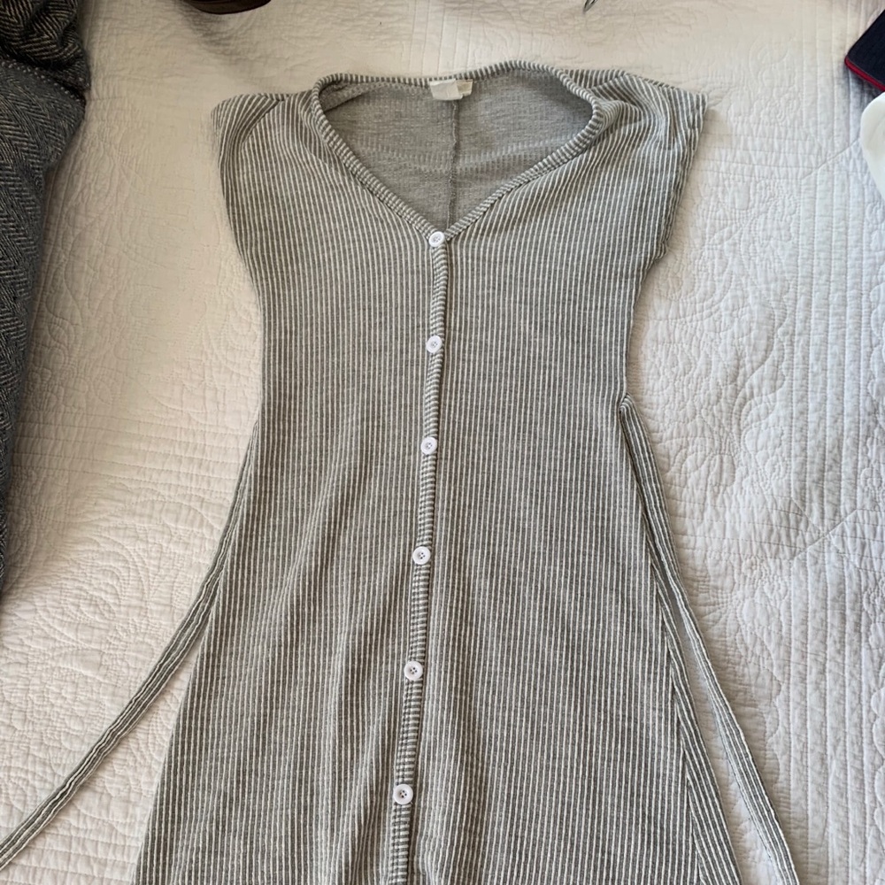Stripped bodycon dress